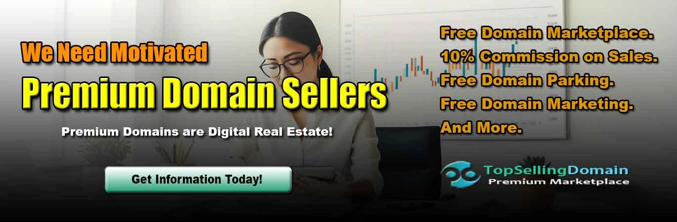 TopSellingDomain Marketplace promo